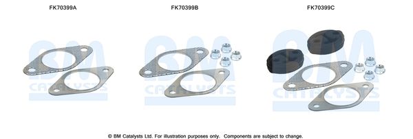 BM Catalysts FK70399 Mounting Kit, exhaust pipe