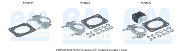 BM Catalysts FK70592 Mounting Kit, exhaust pipe