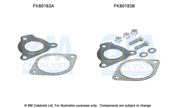 BM Catalysts FK80183 Mounting Kit, catalytic converter