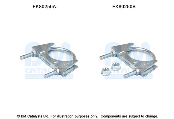 BM Catalysts FK80250 Mounting Kit, catalytic converter