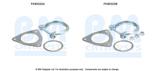 BM Catalysts FK80322 Mounting Kit, catalytic converter