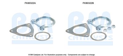 Mounting Kit, catalytic converter BM Catalysts FK80322