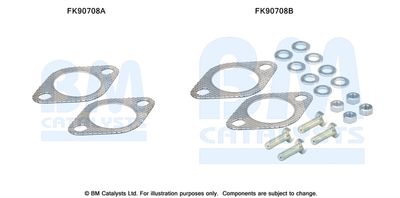 Mounting Kit, catalytic converter BM Catalysts FK90708