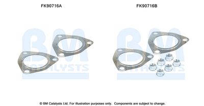 Mounting Kit, catalytic converter BM Catalysts FK90716