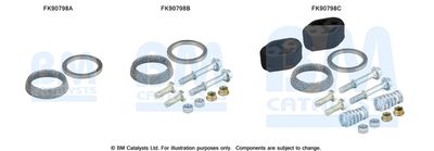 Mounting Kit, catalytic converter BM Catalysts FK90798