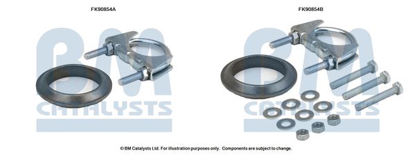BM Catalysts FK90854 Mounting Kit, catalytic converter