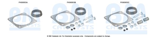 BM Catalysts FK90953 Mounting Kit, catalytic converter