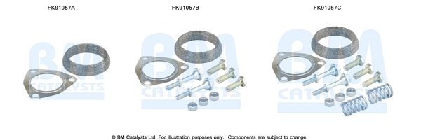 BM Catalysts FK91057 Mounting Kit, catalytic converter