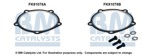 BM Catalysts FK91078 Mounting Kit, catalytic converter