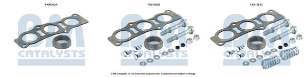 BM Catalysts FK91263 Mounting Kit, catalytic converter