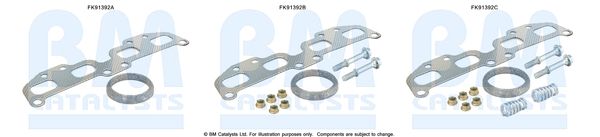 BM Catalysts FK91392 Mounting Kit, catalytic converter