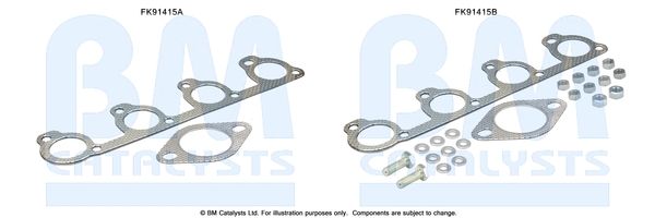 BM Catalysts FK91415 Mounting Kit, catalytic converter