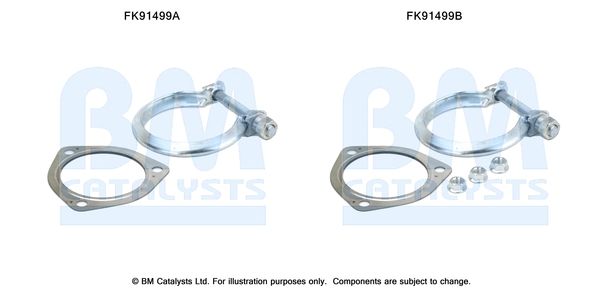 BM Catalysts FK91499 Mounting Kit, catalytic converter