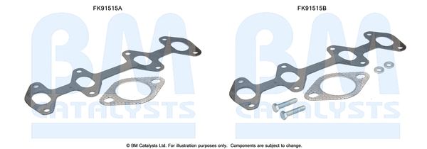 BM Catalysts FK91515 Mounting Kit, catalytic converter