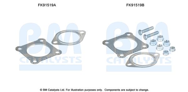 BM Catalysts FK91519 Mounting Kit, catalytic converter