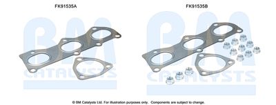 Mounting Kit, catalytic converter BM Catalysts FK91535
