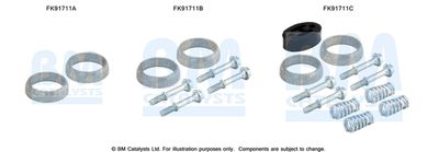 Mounting Kit, catalytic converter BM Catalysts FK91711