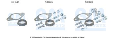 Mounting Kit, catalytic converter BM Catalysts FK91842
