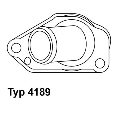 Thermostat, coolant BorgWarner (Wahler) 4189.87D