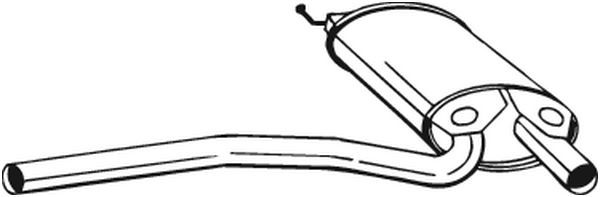 BOSAL 105-563 Centre Muffler
