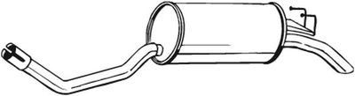 Rear Muffler BOSAL 148-123