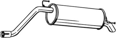 Rear Muffler BOSAL 148-165