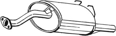 Rear Muffler BOSAL 163-729