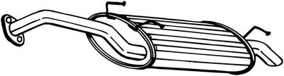 Rear Muffler BOSAL 165-153