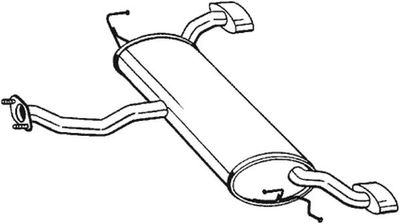 Rear Muffler BOSAL 165-417