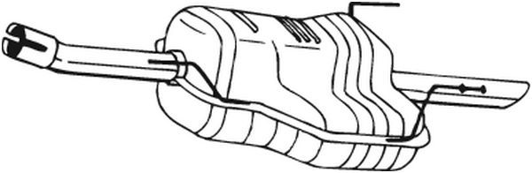 BOSAL 185-487 Rear Muffler