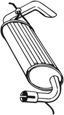 Rear Muffler BOSAL 211-395