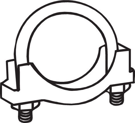 BOSAL 250-155 Clamping Piece, exhaust system