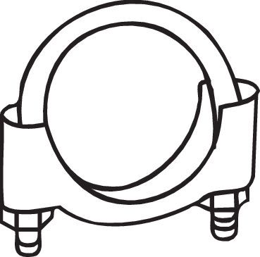 BOSAL 250-258 Clamping Piece, exhaust system