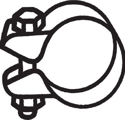 Clamping Piece, exhaust system BOSAL 250-352