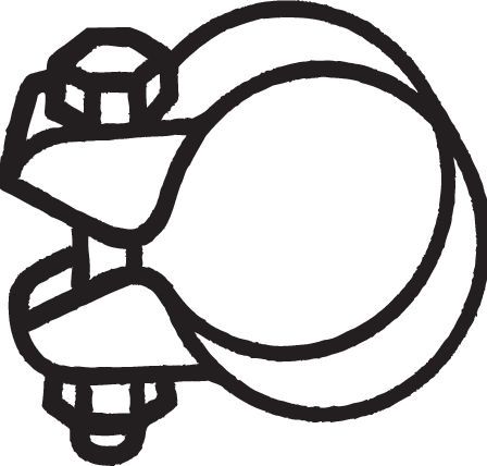 BOSAL 250-354 Clamping Piece, exhaust system