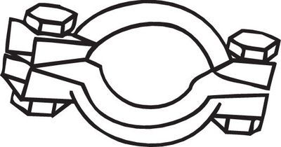 Clamping Piece, exhaust system BOSAL 254-940