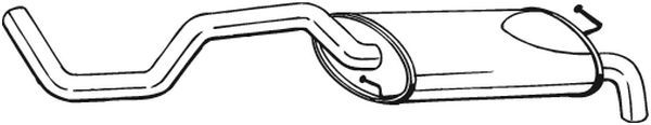BOSAL 278-853 Rear Muffler