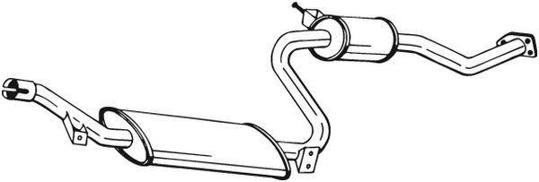 BOSAL 282-409 Centre Muffler