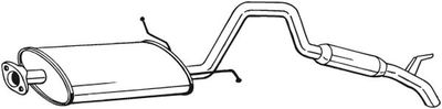 Rear Muffler BOSAL 282-959