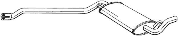BOSAL 283-015 Centre Muffler