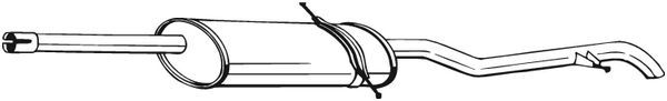 BOSAL 286-555 Rear Muffler