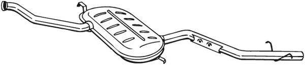 BOSAL 290-517 Centre Muffler