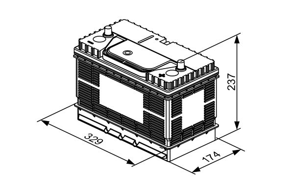 BOSCH 0 092 T30 520 Starter Battery
