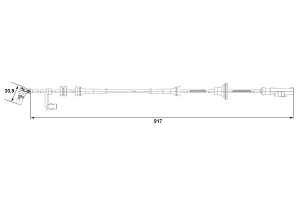 BOSCH 0 265 007 688 Sensor, wheel speed