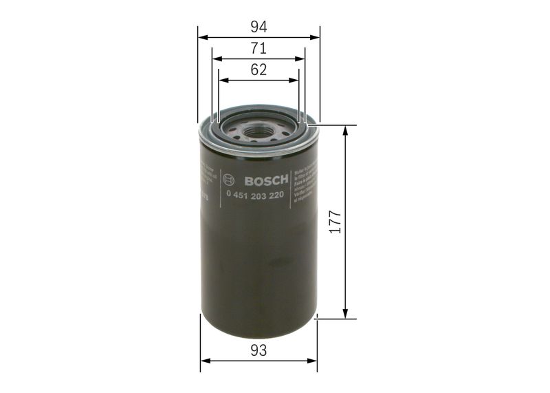BOSCH 0 451 203 220 Oil Filter