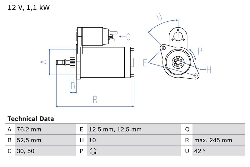 BOSCH 0 986 016 300 Starter