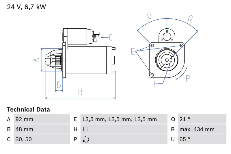 BOSCH 0 986 017 760 Starter