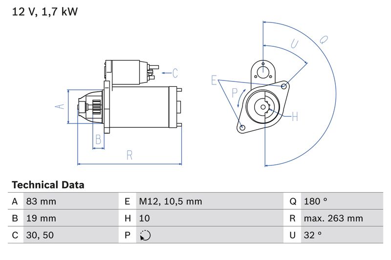 BOSCH 0 986 018 210 Starter