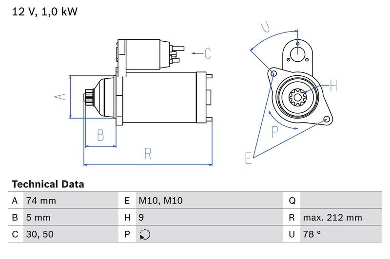BOSCH 0 986 018 701 Starter