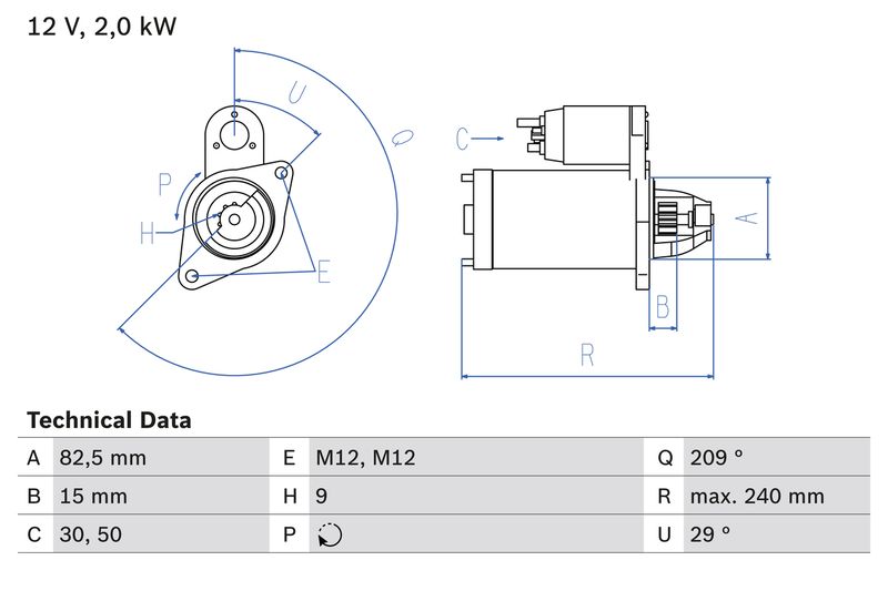 BOSCH 0 986 021 610 Starter